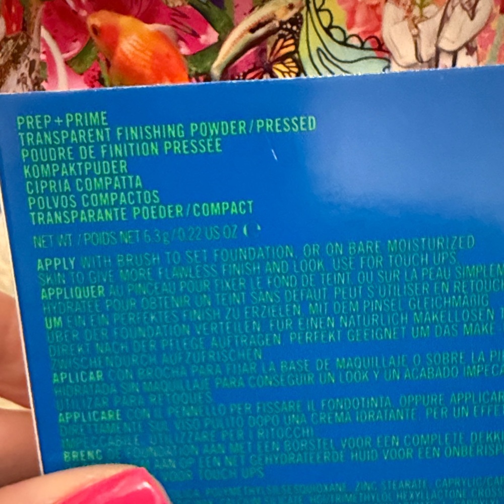 Blue Compact Mirror - Picture 2 of 3